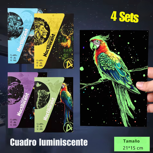 Pintura Luminosa para rascar  tamaño A5